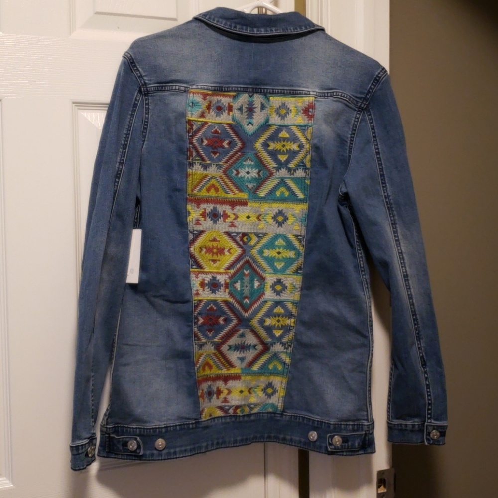 Lularoe Jaxon Jean Jacket Size L - Picture 4 of 6